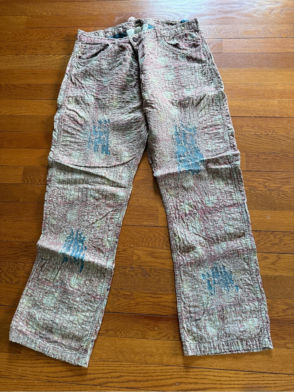 Block Print Row Denim Magnolia Pearl Pants